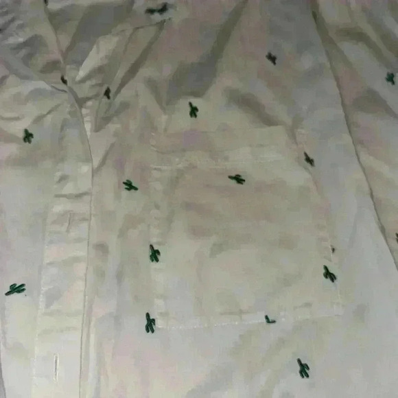 Madewell Embroidered Cactus Courier Shirt Size M - Picture 4 of 6